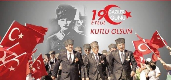 Başta, Ebedi Başkomutan Gazi Mareşal Mustafa Kemal ATATÜRK olmak üzere gazilerimizin günü kutlu olsun. Türk ulusu sizlere minnettardır.