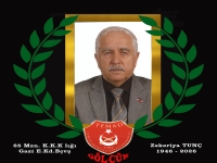 1965 mezunu Kıbrıs Gazisi (K.K.K'lığı) E.Kd.B&ccedil;vş. Zekeriya TUN&Ccedil; hakkın rahmetine kavuşmuştur.