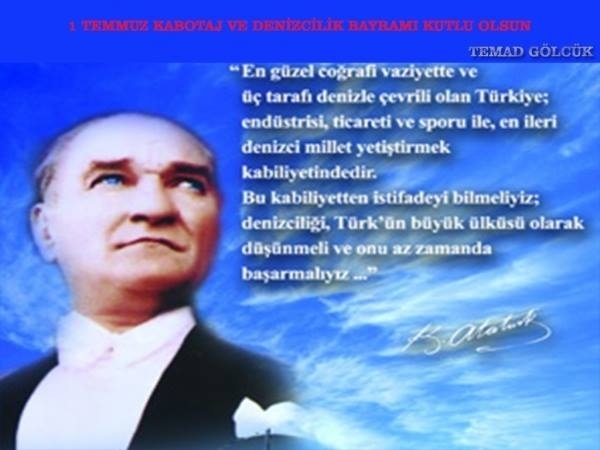 Kabotaj Bayramımız Kutlu Olsun.