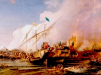 Preveze Deniz Muharebesi, 28 Eyl&uuml;l 1538 tarihinde Yunanistan'ın kuzeybatısındaki Preveze'de Osmanlı Donanması ve Papa III. Paulus'&uuml;n &ccedil;abalarıyla bir araya gelen Ha&ccedil;lı donanması arasında ger&ccedil;ekleşen deniz muharebesi. Kutlu olsun