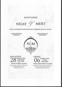 Birlesen elleriniz ve kalpleriniz birbirinden hi&ccedil; ayrılmasın. Bir hayati t&uuml;m g&uuml;zellikleriyle paylaşmanız dileklerimizle&hellip;