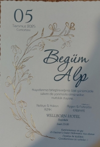 Birlesen elleriniz ve kalpleriniz birbirinden hi&ccedil; ayrılmasın. Bir hayati t&uuml;m g&uuml;zellikleriyle paylaşmanız dileklerimizle&hellip;