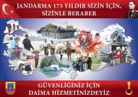Jandarma Teşkilatının 173. Kuruluş Yıld&ouml;n&uuml;m&uuml; Kutlu Olsun